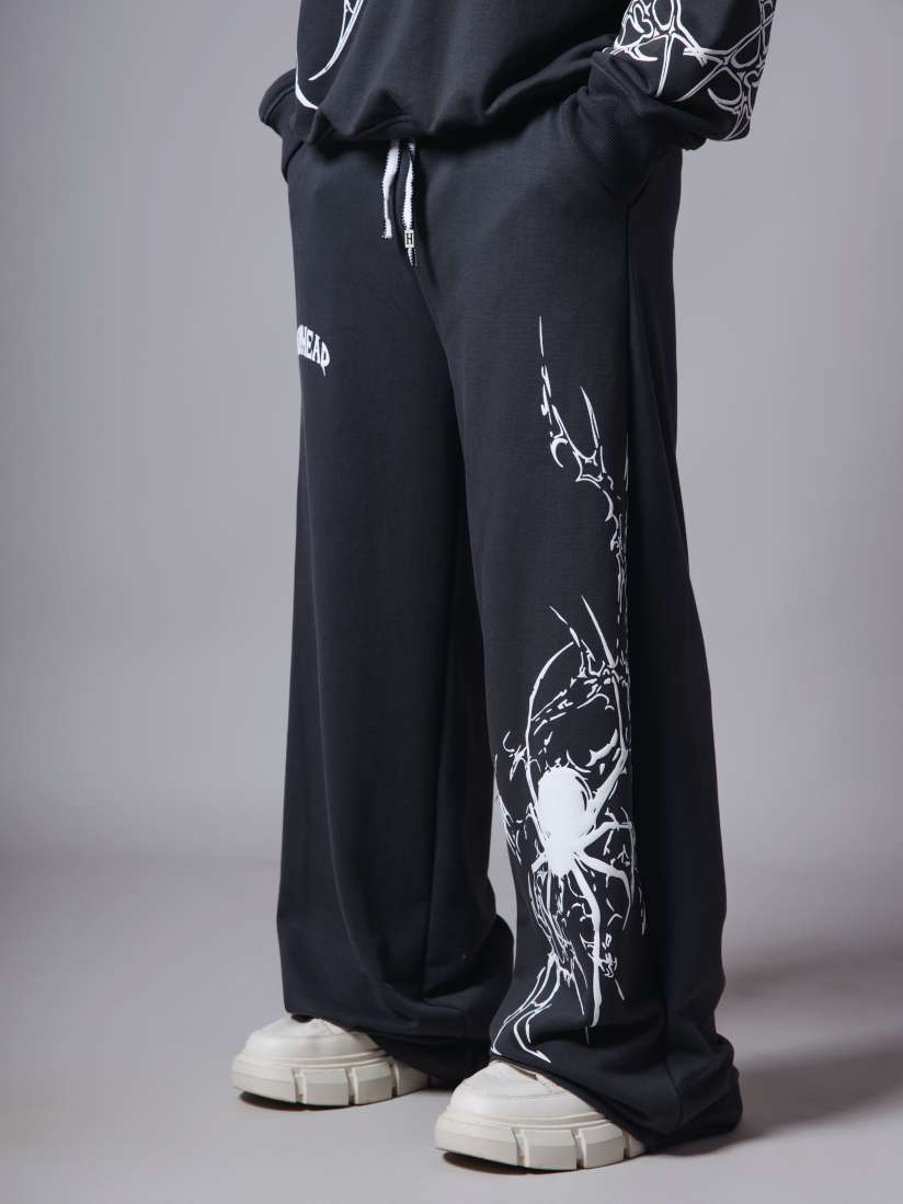 Black Jeans That Don't Fade American Street Graffiti Style For Men And Women