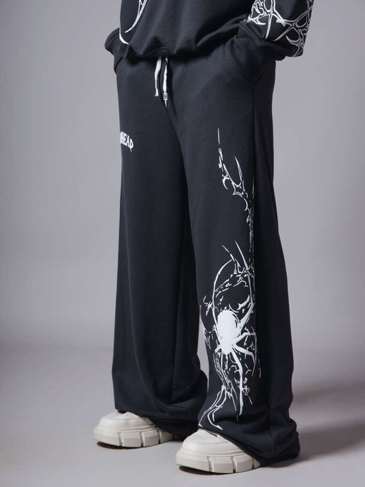 Black Jeans That Don't Fade American Street Graffiti Style For Men And Women
